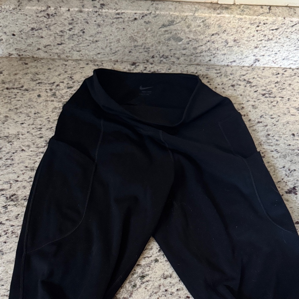 Nike Black Active Leggings Dri fit size small, full length